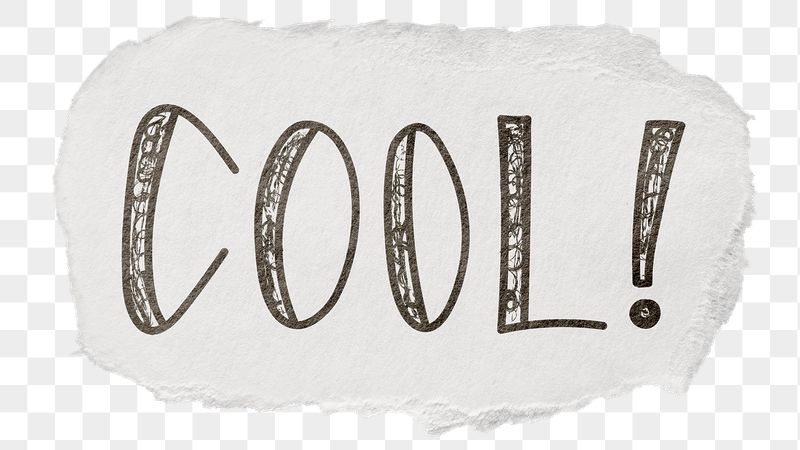 Cool! png word sticker, ripped | Free PNG - rawpixel