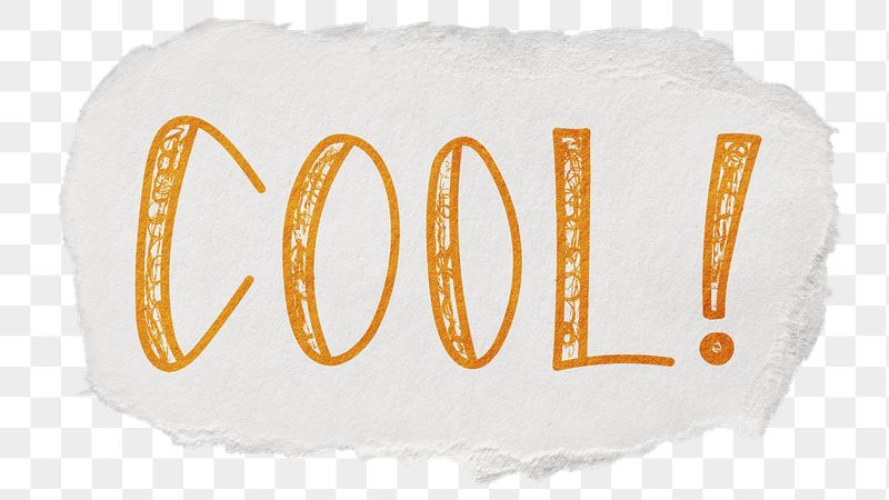 Cool! png word sticker, ripped | Free PNG - rawpixel