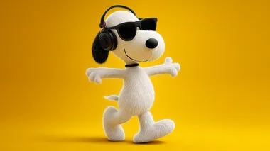 Cool Snoopy Dancing with Headphones and Sunglasses Cool Snoopy Dancing with Headphones and Sunglasses