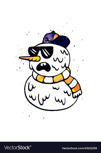 cool snowman creative design
