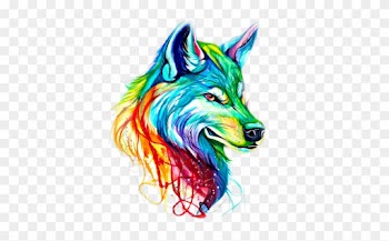 Cool Wolf Drawings With Color