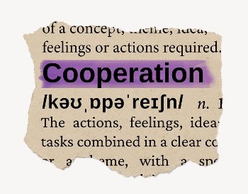 Cooperation ripped dictionary, editable word | Free PSD - rawpixel