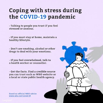 Coping with stress during the COVID-19 pandemic temlpate source WHO | Free  illustration - 2320541