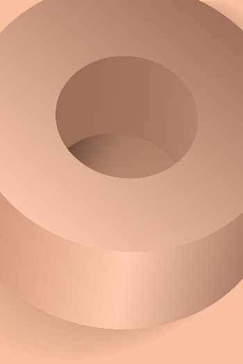 Copper aesthetic background, geometric circular | Free PSD - rawpixel