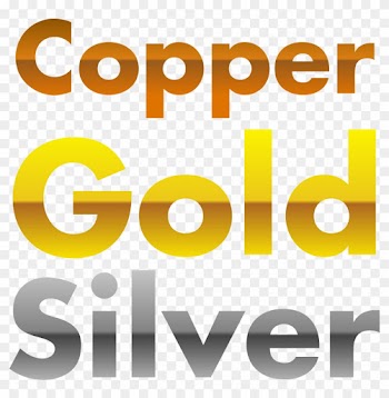 Copper Clip Art Photo Medium Size - Gold Word Clipart