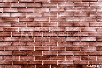 Copper vintage brick wall