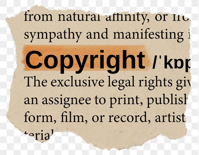 Copyright png dictionary word sticker, | Free PNG - rawpixel