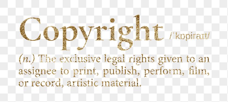 Copyright png dictionary word sticker, | Free PNG - rawpixel