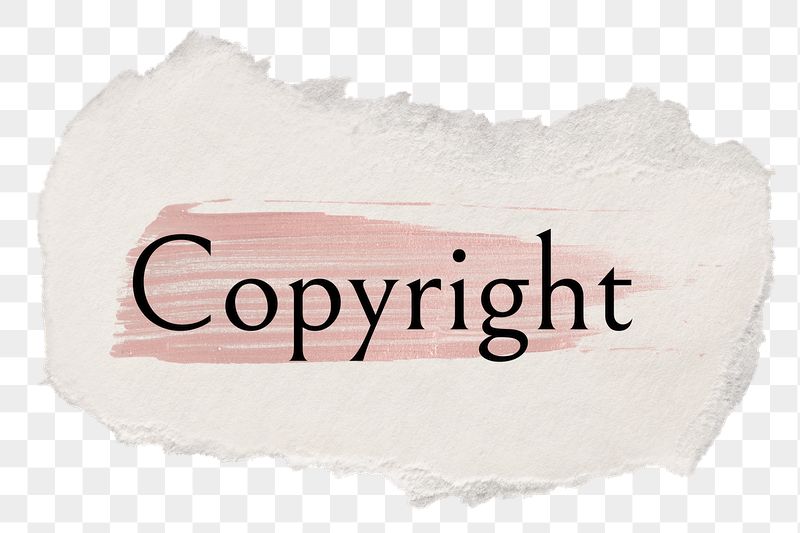 Copyright png ripped paper word | Free PNG - rawpixel