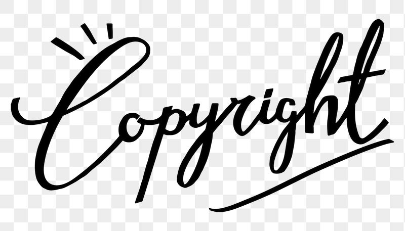 Copyright png word, minimal black | Free PNG - rawpixel