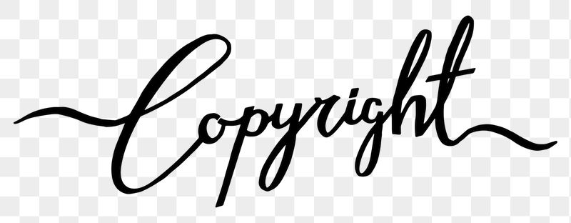Copyright png word, minimal black | Free PNG - rawpixel