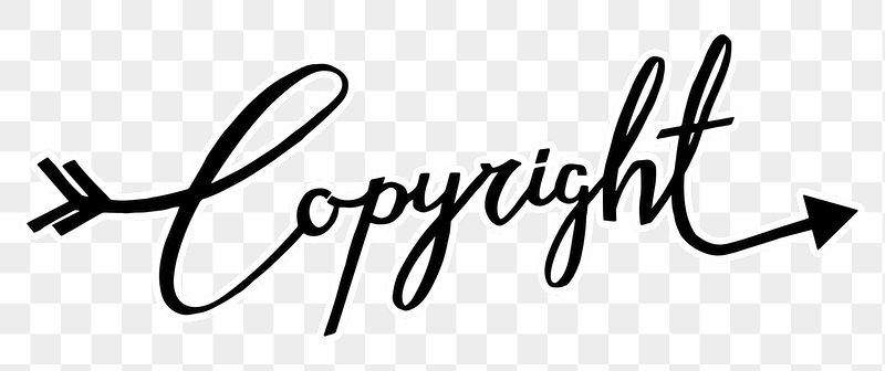 Copyright png word, minimal black | Free PNG - rawpixel