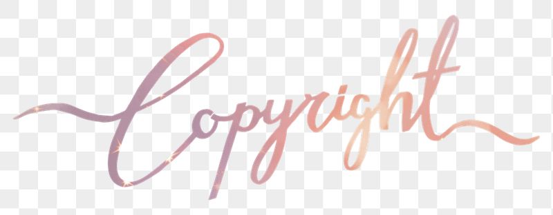 Copyright png word sticker, pastel | Free PNG - rawpixel