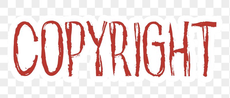 Copyright png word sticker typography, | Free PNG - rawpixel
