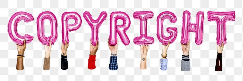 Copyright word png, letter foil | Free PNG - rawpixel