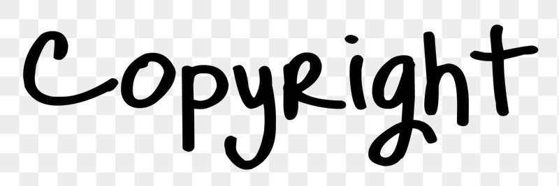 Copyright word png, simple typography | Free PNG - rawpixel