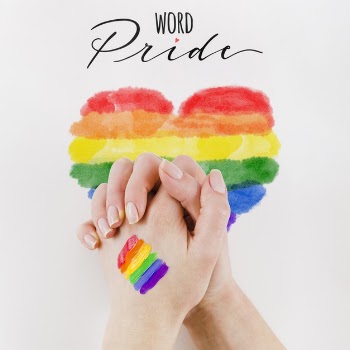 Copyspace mockup for lgbt pride day Free Psd