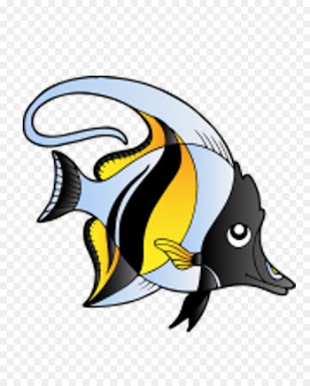 Coral reef fish Clip art - Cartoon grouper fish 
