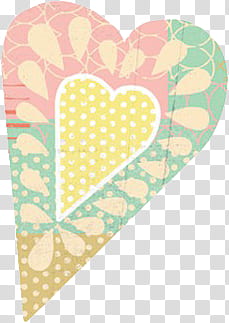 Corazon, brown, teal, and yellow heart art transparent background PNG clipart