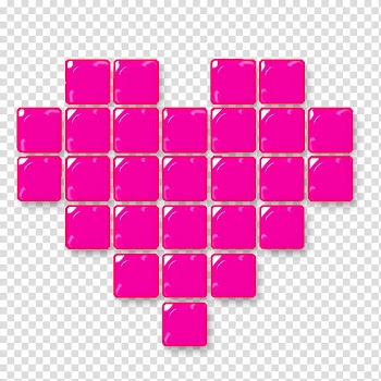 Corazon, pink heart illustration transparent background PNG clipart