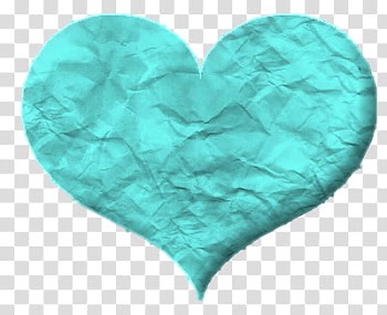 Corazones, crumpled green paper heart transparent background PNG clipart