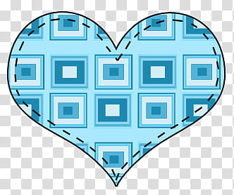 Corazones en, blue heart illustration transparent background PNG clipart