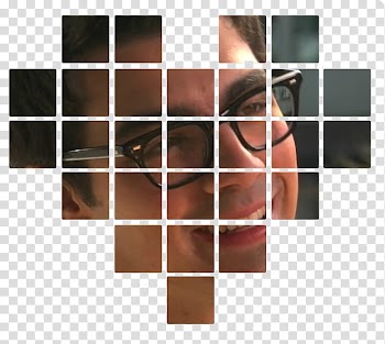 Corazones, man wearing eyeglasses with black frames transparent background PNG clipart