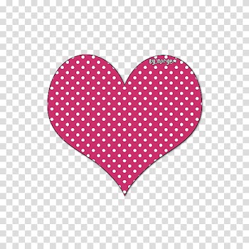Corazones Motivos, heart shape red and black polka dot textile transparent background PNG clipart
