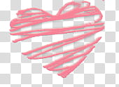 Corazones, pink heart illustration transparent background PNG clipart