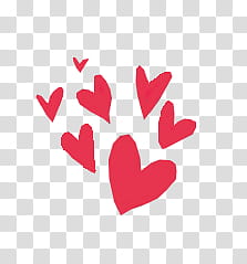 Corazones, pink heart illustrations transparent background PNG clipart