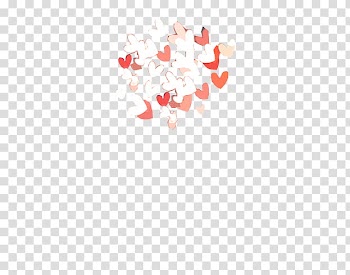 Corazones, white and pink hearts illustration transparent background PNG clipart