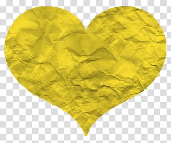 Corazones, yellow heart illustration transparent background PNG clipart