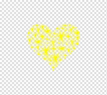 Corazones, yellow heart sticker transparent background PNG clipart