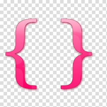 Corchetes, two pink frame transparent background PNG clipart