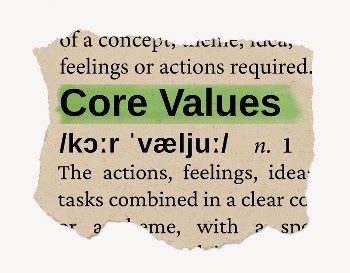 Core values ripped dictionary, editable | Free PSD - rawpixel