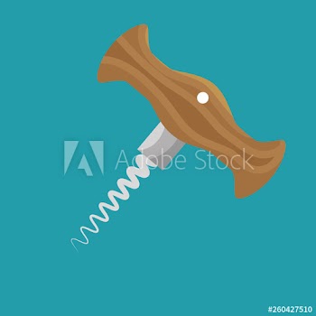 Corkscrews coffee and white