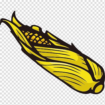 Corn on the cob Vegetable Maize Corncob, Hand Painted,Stick figure,Fruits and vegetables,vegetables,Fruits and Vegetables,Cartoon transparent background PNG clipart