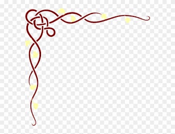 Corner Border Png Red