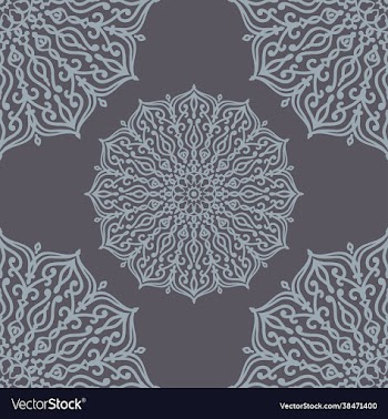 corner damask mandala pattern
