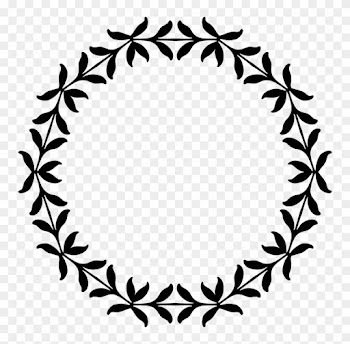Corner Decoration Expanded 20 Black And White Christmas - Frame Floral Redondo Png