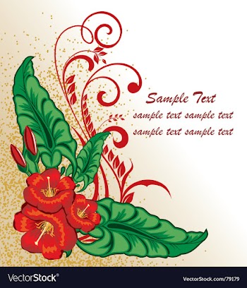 Corner decoration vector image