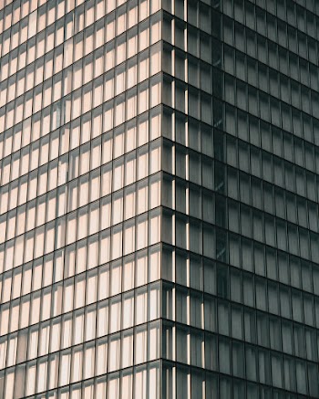 Corner of Gray High-rise Glass Building