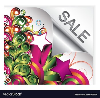 Corner with floral vector image
