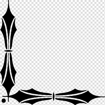 Corners Brushes , black frame layout transparent background PNG clipart