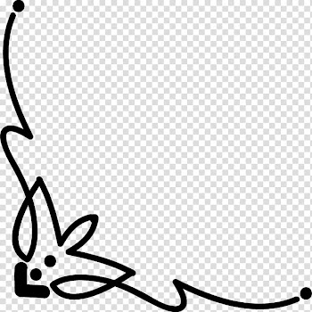 Corners Brushes , black line illustration transparent background PNG clipart