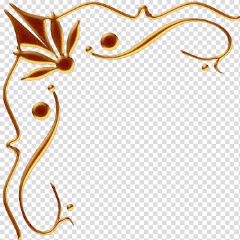 Corners files, gold foliage frame illustration transparent background PNG clipart