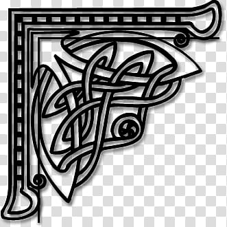 Corners Stamps, black corner frame transparent background PNG clipart