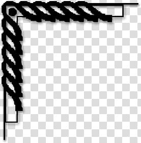 Corners  Stamps, black frame border graphic transparent background PNG clipart