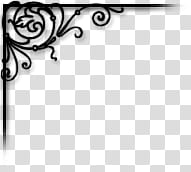 Corners  Stamps, black frame illustration transparent background PNG clipart