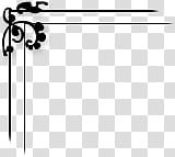 Corners  Stamps, black line illustrations transparent background PNG clipart